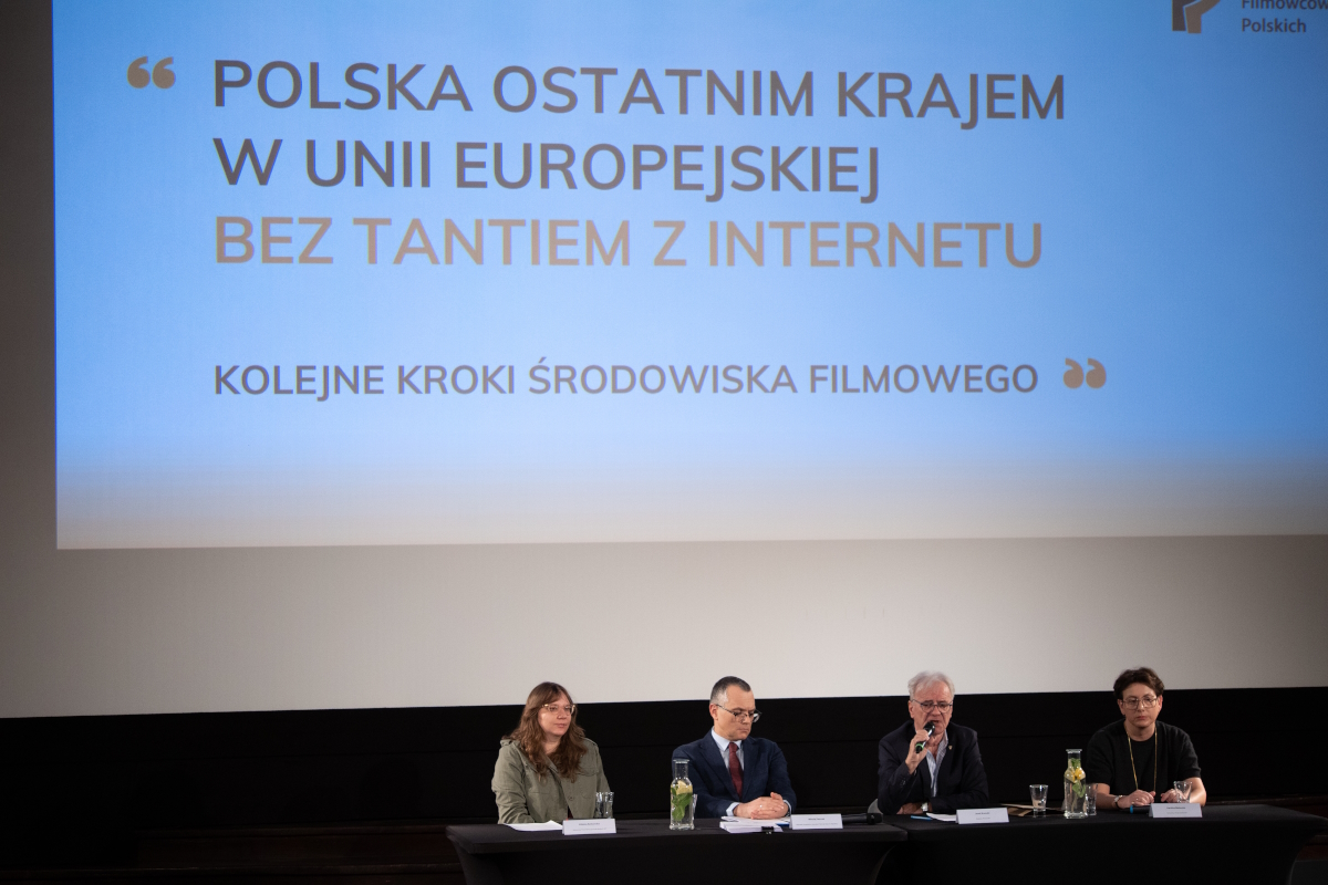 Konferencja ZAPA/SFP: „Polska ostatnim krajem w Unii Europejskiej bez tantiem z internetu”. Michał Żebrowski East News/SFP